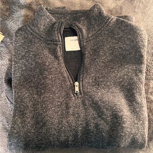 Old Navy Sweater-Knit 1/4- Zip Pullover for Men (Black Jack)